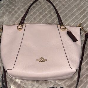 Coach Women's Pink Leather Tote Bag